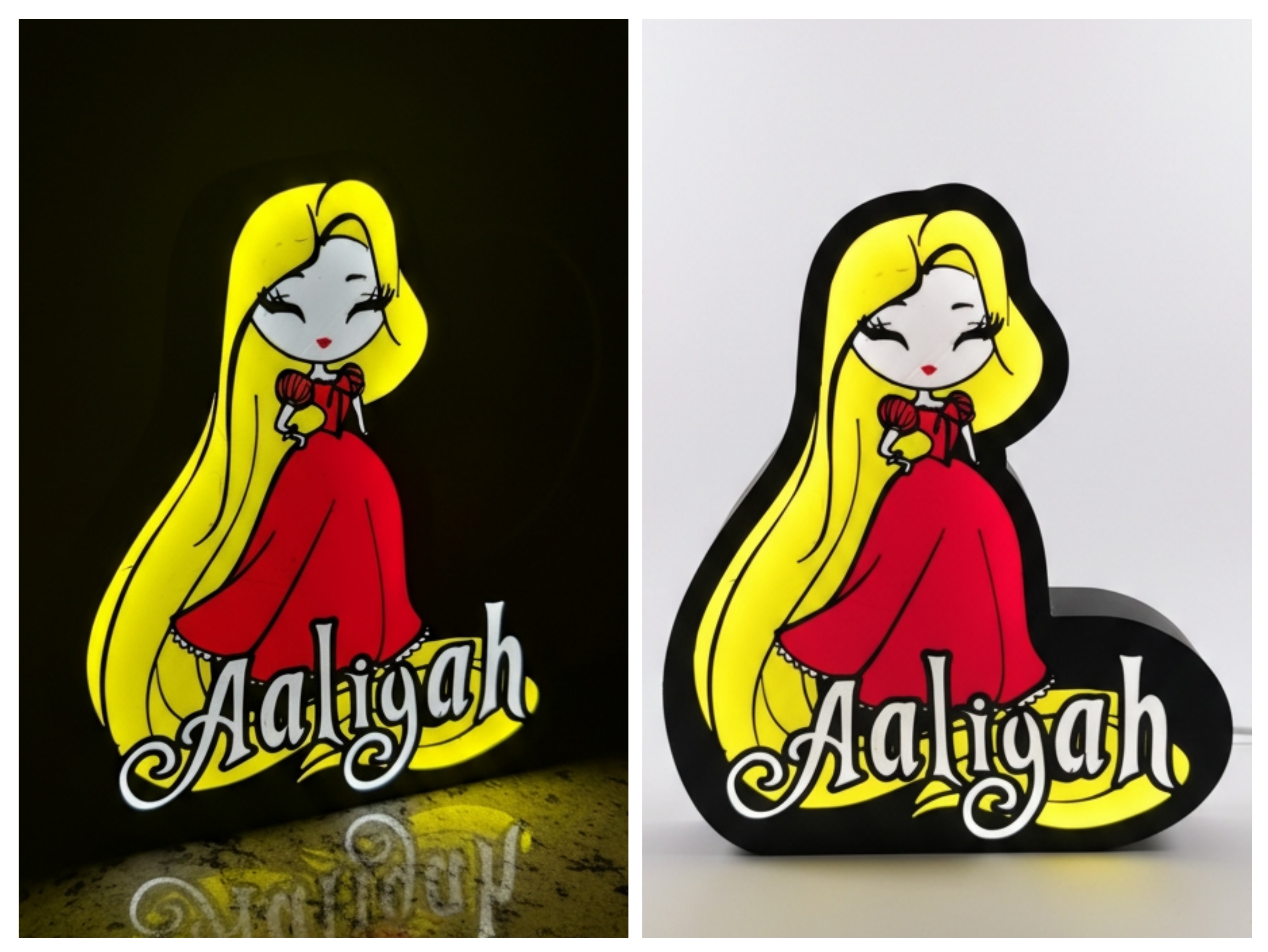 Aaliyah Tangled Light Box